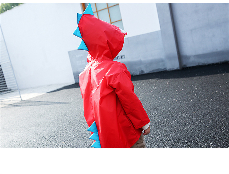 Kreative bunte Dinosaurier Kinder Regenmantel