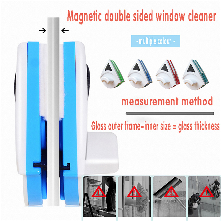 Fenster reinigungs werkzeuge Glaskratz-Wischer bürsten Doppelseitige Glas reinigungs bürste Magnetische Fenster reinigungs bürste