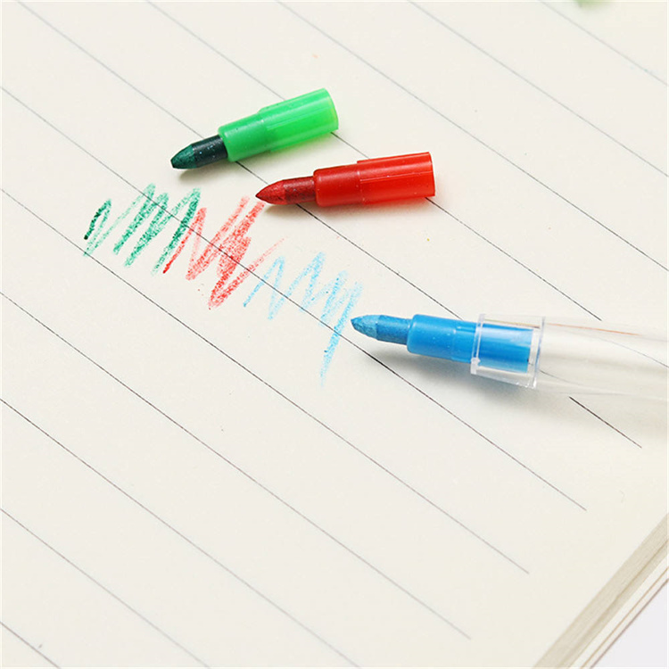[10 Pakete]10 Farben Kreatives Öl Pastell Buntstift Graffiti Stift Austauschbarer Buntstift Bleistift für Kinder Malen Zeichnen