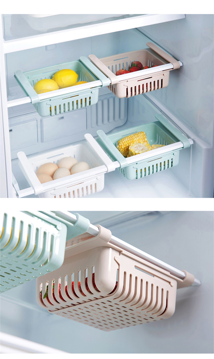 [5 Pakete] einziehbarer Kühlschrank frische Aufbewahrungsbox