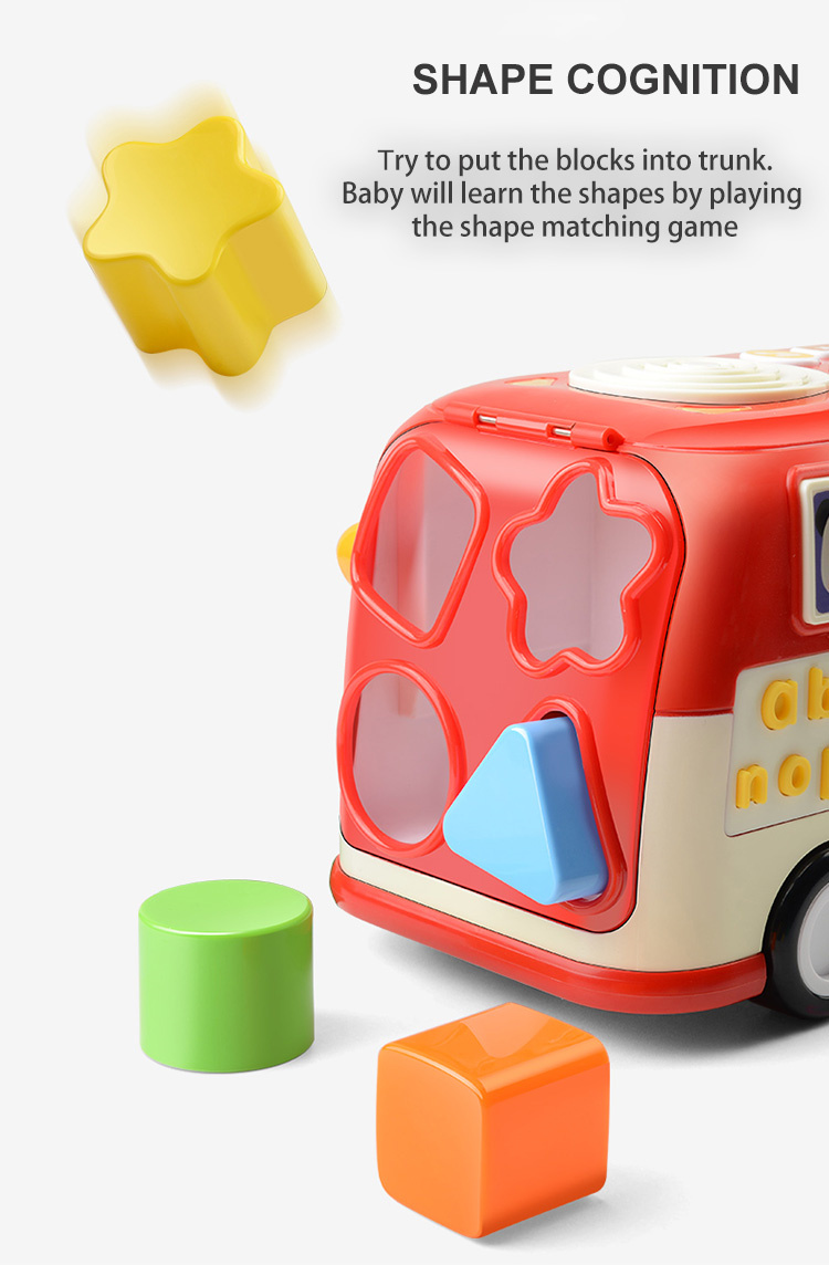 GOODWAY Multifunktionales Frühschulbusspielzeug für frühe Bildung für Kinder
