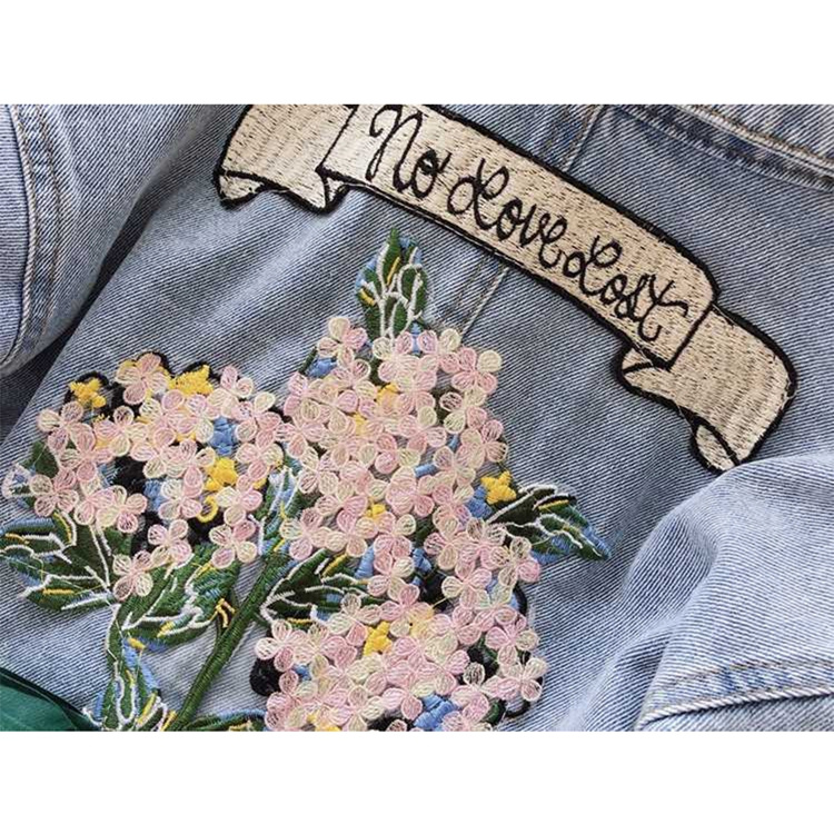 Superstarer Kinder Jeansjacke mit Blütenprint