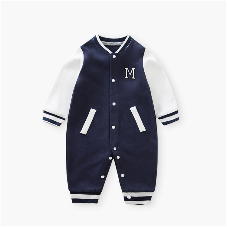 Yierying Langarm Baseball Anzug Baumwolle Baby Einteiler Anzug