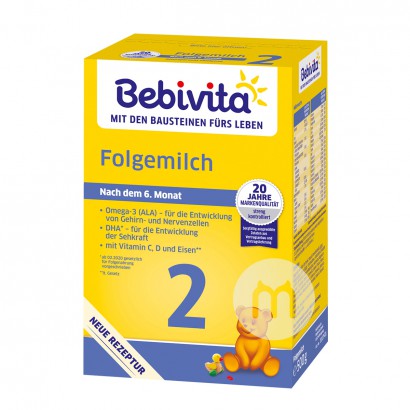 Bebivita 2 Folgemilch - ab dem 6. Monat, 4er Pack (4 x 500g)