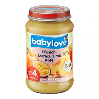 【4 Stück】 Babylove Bio Apfel-Pfirsi...