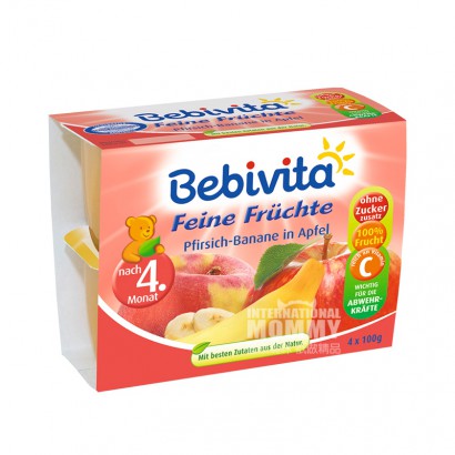 [2 Stück] Bebivita Apfel-, Pfirsich...