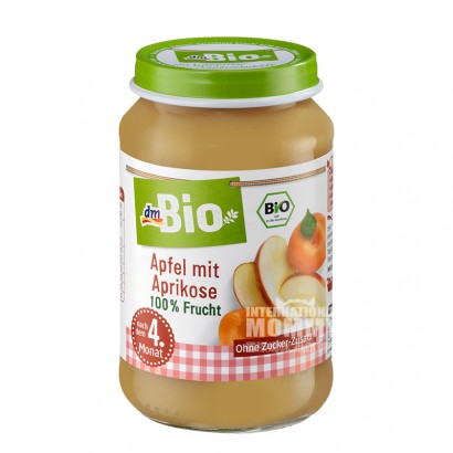 【4 Stück】DmBio Bio-Apfel- und Aprik...