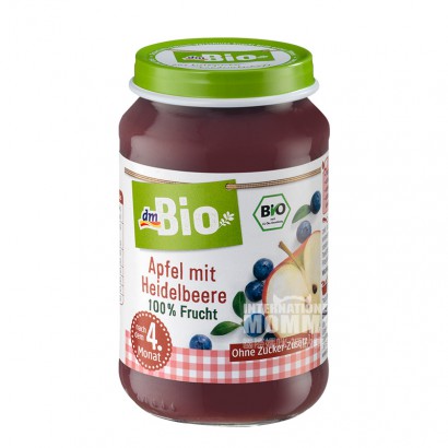 【2 Stück】 DmBio Bio-Apfel-Blaubeer-...