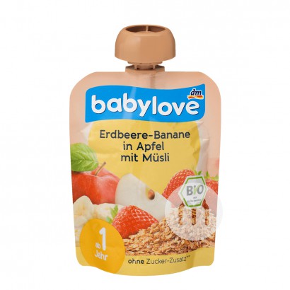 Babylove Bio Erdbeer-Banane-Apfel-M...