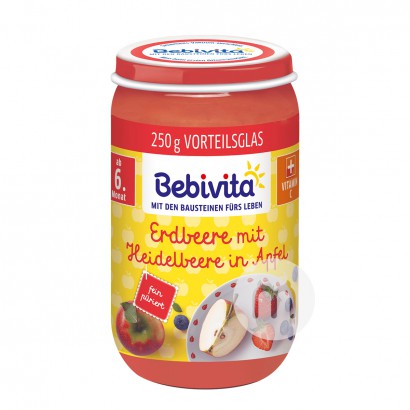 [4 Stück] Bebivita Bio Apfel-Erdbee...