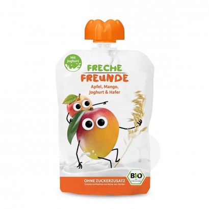 Erdbar Bio Kinderpüree Lutschjoghurt Haferflocken Mango Geschmack*6 