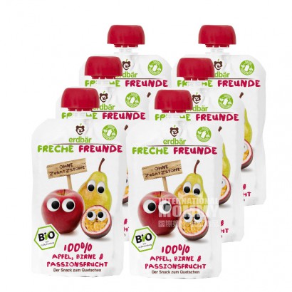 Erdbar Bio-Apfel-Birnen-Maracuja-Pü...