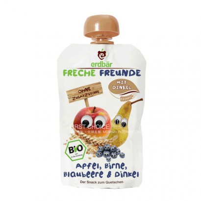 Erdbar Bio Kinderpüree Saugapfel Bi...