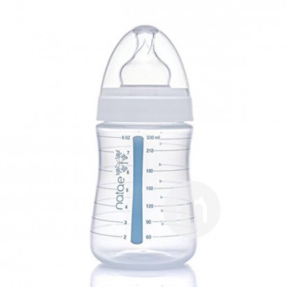 Natae Weithals-Silikonnippel PP Flasche 230ml 6-18 Monate 