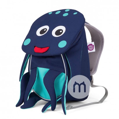 Affenzahn Deutschland süßes Tier blau Oktopus Kindergarten Kinder Rucksack 1-3 Jahre alt