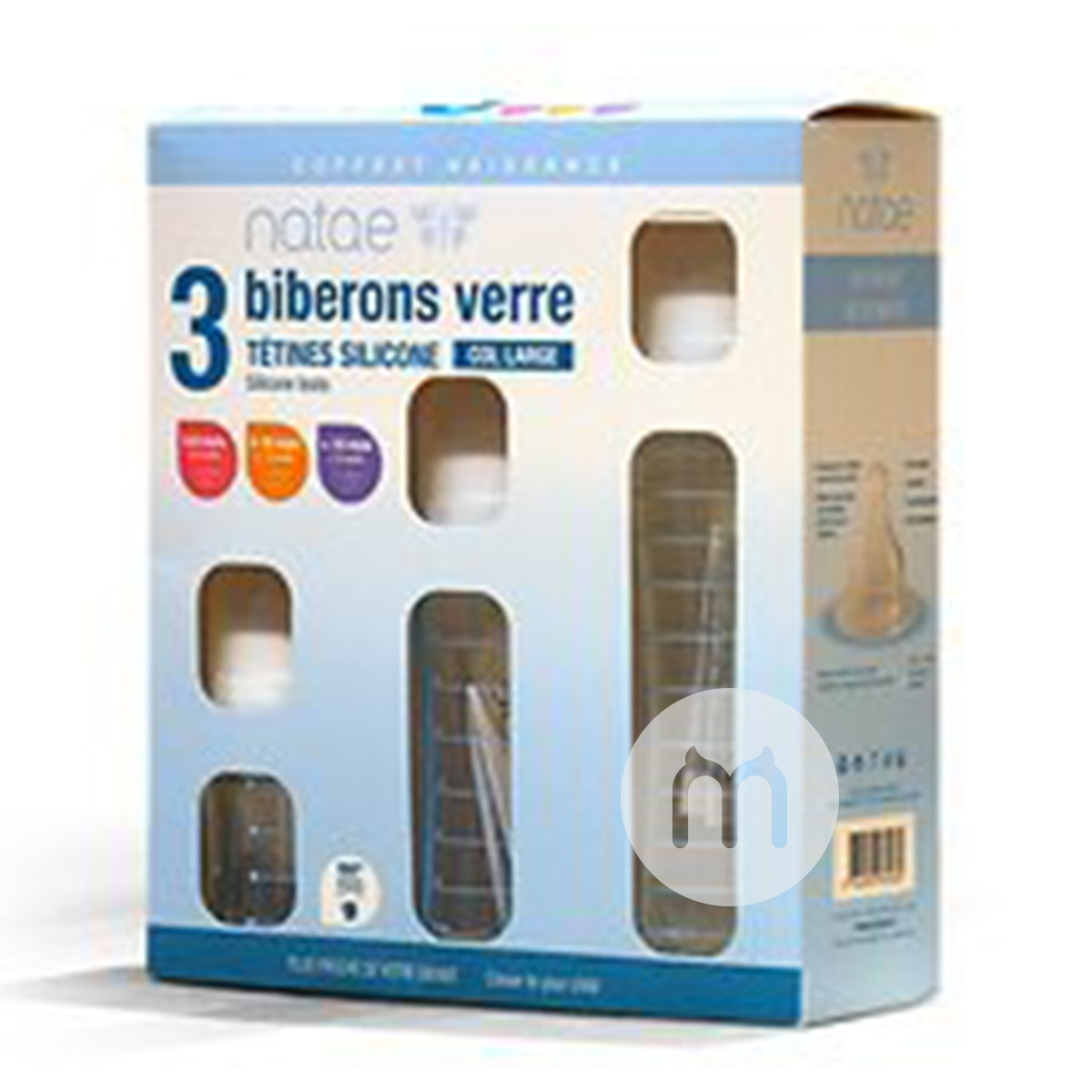Natae Wide Mouth Silikon Nippel Gla...