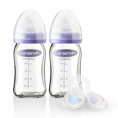 Lansinoh Glas Milchflasche 160ml + ...