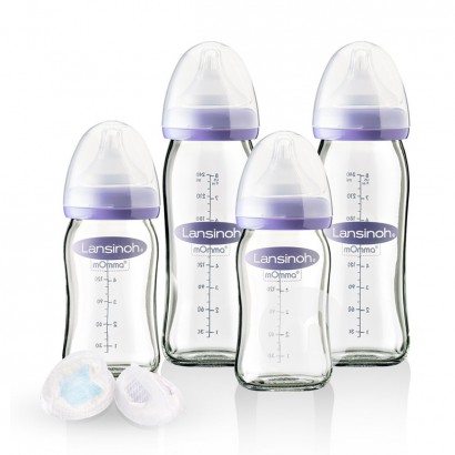Lansinoh Glas Milchflasche 160ml /2...