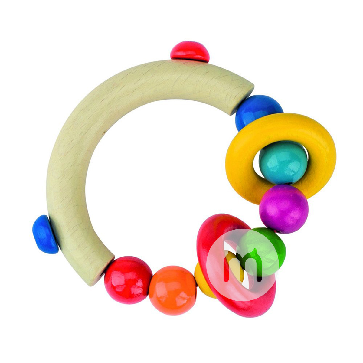 Heimess Baby Rasselring aus Holz