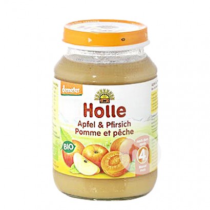 Holle Bio-Apfel-Pfirsich-Püree über...
