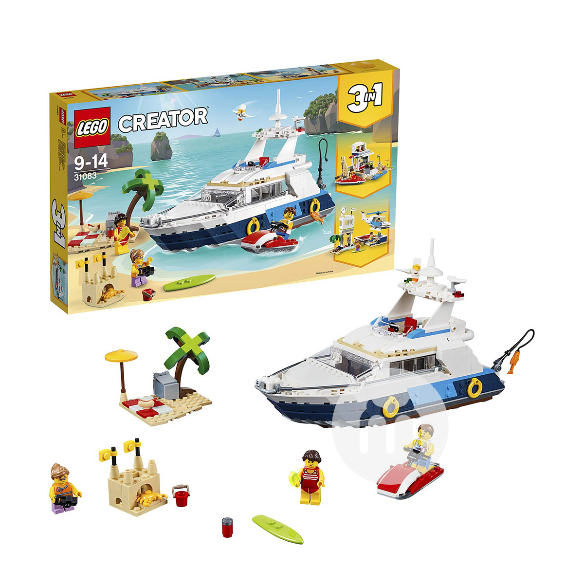 LEGO Creator Serie Abenteueryacht 3...