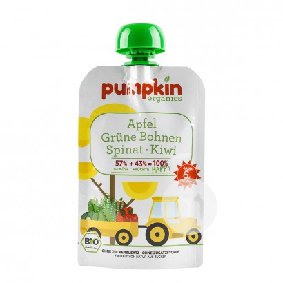 Pumpkin Bio-Apfelgrüne Bohnen-Spina...