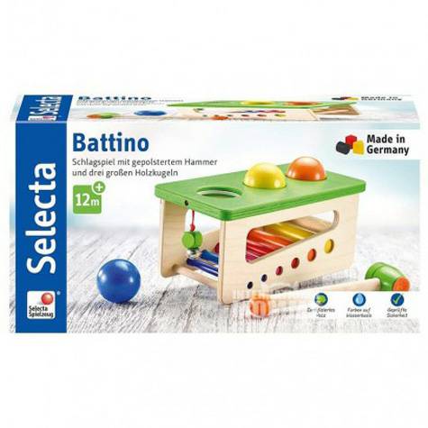 Selecta German baby wooden knock ea...