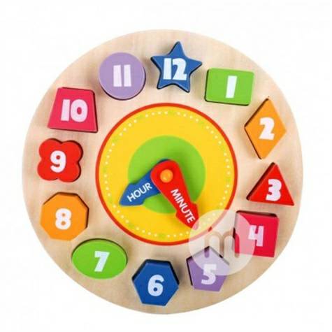 Tooky Toy Deutsche Holzuhr Spielzeu...