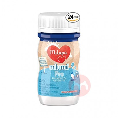 Milupa Milumil PRE, Anfangsmilch von Geburt an, Baby-Milchnahrung trinkfertig (24 x 90 ml)
