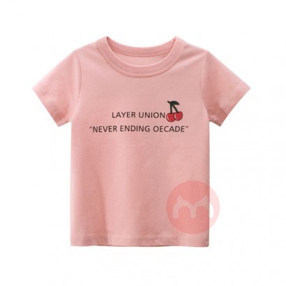 27kids Rosa Mädchen bedrucktes Baby T-Shirt