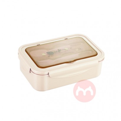 1100ml Kunststoff Kid School Adult Office Geschirrs püler Mikrowellen geeignete Bento Box 3 Geteilte Bento Box Lunch Box Besteck Löffel Gabel