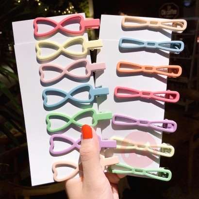 Hbao Schöne mattierte hohle Haarspange Seitenclip