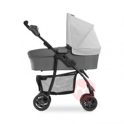 Hauck Drei -in -Eins tragbares faltbares graues Babywagen