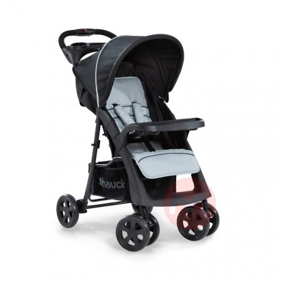 Hauck Kleiner faltbarer schwarzer grauer Kinderwagen
