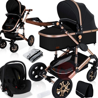 KESSER Sanheye -Übungsschock Absorption Baby Kinderwagen Rosengoldanzug