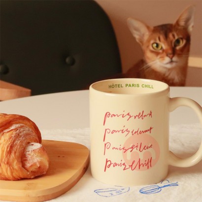 Vintage französische Keramik Kaffeetasse