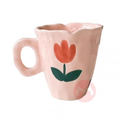 Französischer Stil hohe Schönheit Tulpe Becher Wasser Tasse