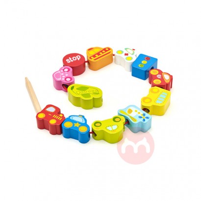 Classic World Hölzerne Spielzeugwagen Stringschmuck Schmuck