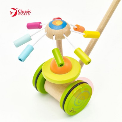 Classic World Hölzerner drückender Regenbogen immer Spielzeug immer Spielzeug