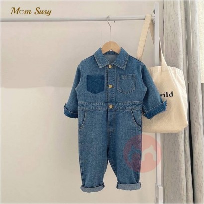 DUORUN Arbeitskleidung Jeans Kinder Overall
