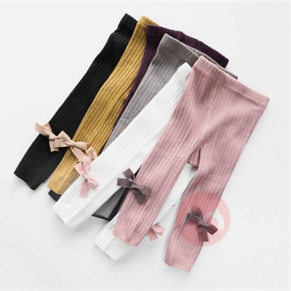 Golden swan Süße Bowknot Mädchen Leggings