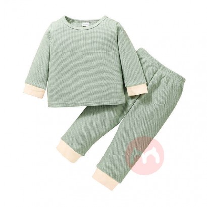 Shuangwen Waffle Strickhose Kinder Anzug