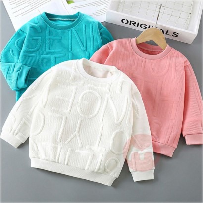 Bai xuan Koreanischer einfarbig bedruckter Pullover
