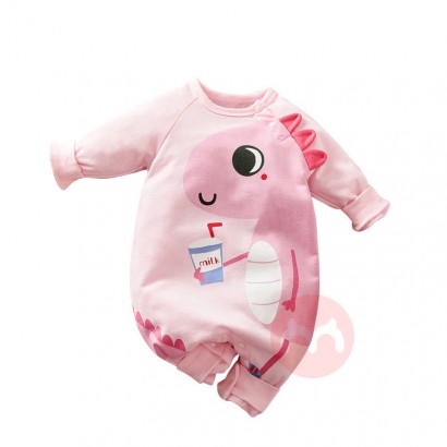 IURNXB Rosa Dinosaurier Langarm Neugeborener Baby Body