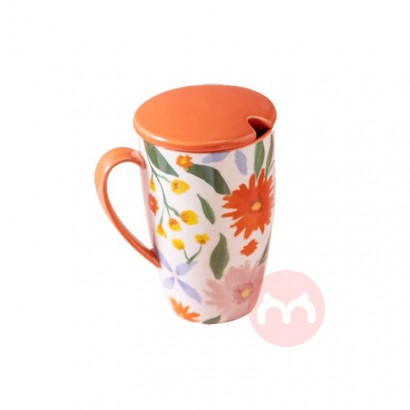 Blumenmuster farbige Glasur Wasser ...
