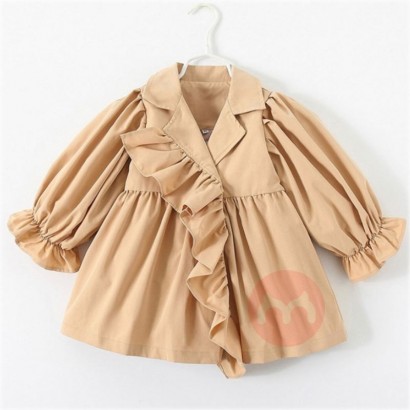 Duorun Windjacke mit Rüschen für Da...