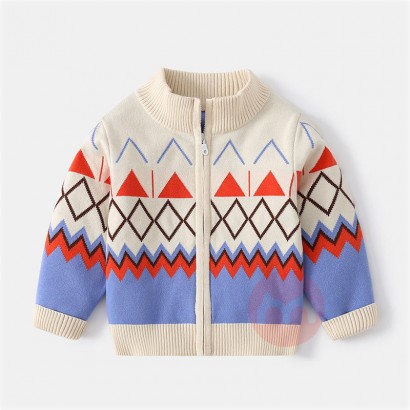 Wuchen Kinder Pullover mit geometri...