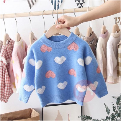 Adorable Stricken Liebe Nerz Pullov...