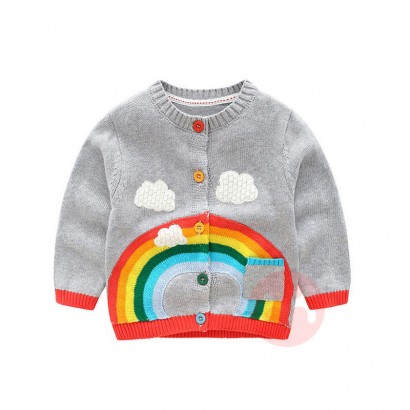Paleo Baby Regenbogen Strickjacke P...