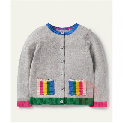 Mosun Graue süße Strickjacke Kinder...